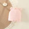 Pure Cotton Double Layer Newborn Hat for 0-3 Months, Suitable for Autumn/Winter