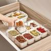 Divided Airtight Spice & Ingredient Storage Container with Lids