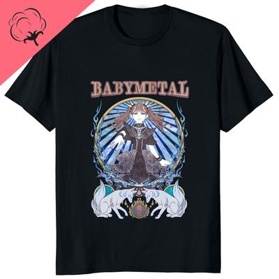 BABYMETAL Pop Metal Band Stampa Cotone Fan Idol T-shirt Moda Casual Streetwear Abbigliamento Uomo Hip Hop Hipster Donna T-shirt