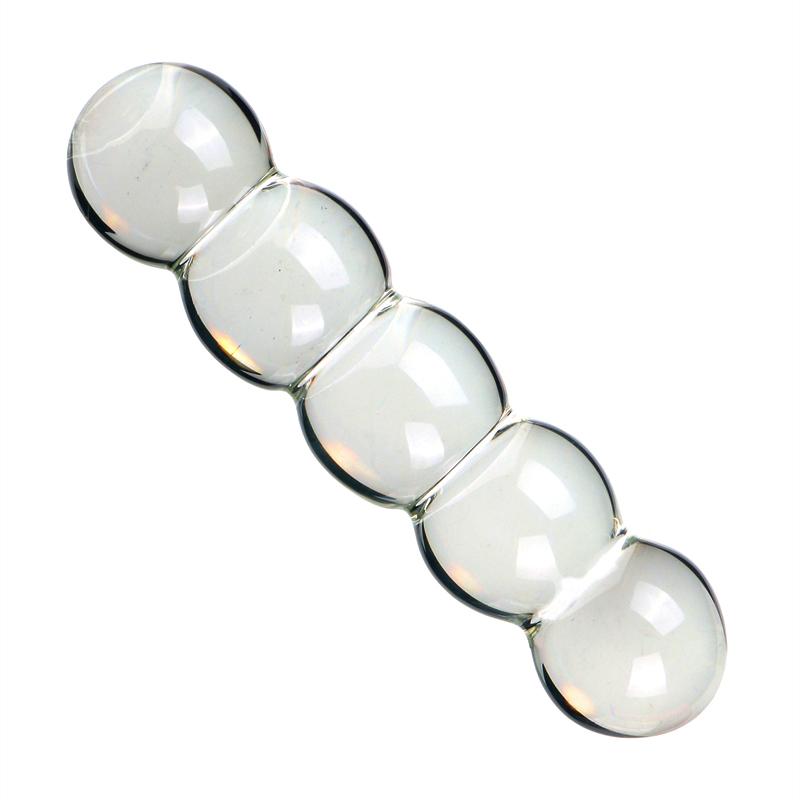 VaHppy Anal Masturbation 3/4/5 Glass Beads 5CM Gay's Sex Toys SM BDSM Anal Plug Unisex Large Long Style
