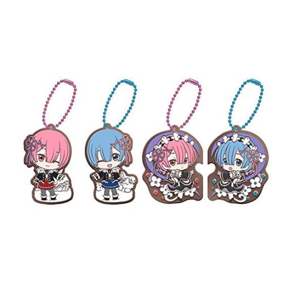 Gashapon Lottery Starting Life In Another World Rem Ram Assortment 4 Set of 14 Gachapon Capsule Toy ReZero - & [Complete Types]
