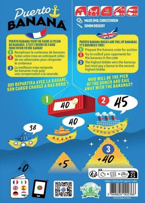 Jeu de société - puerto banana - 2 à 6 joueurs - ambiance - illustrations folles