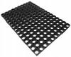 Black outdoor rubber doormat Bruno 40x60cm