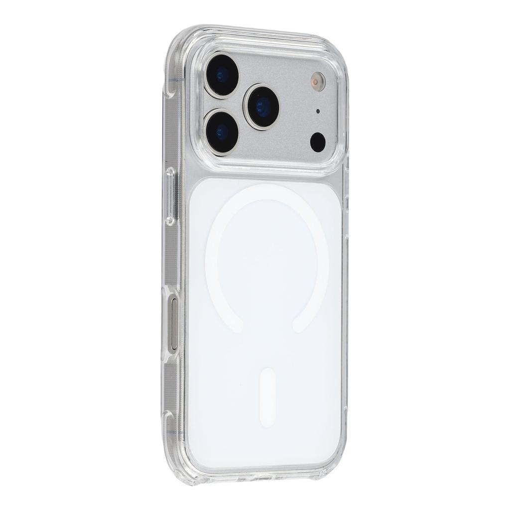 For iPhone 17 Pro Max Case Compatible with MagSafe 2 in 1 Clear TPU Acrylic Shockproof Phone Cover