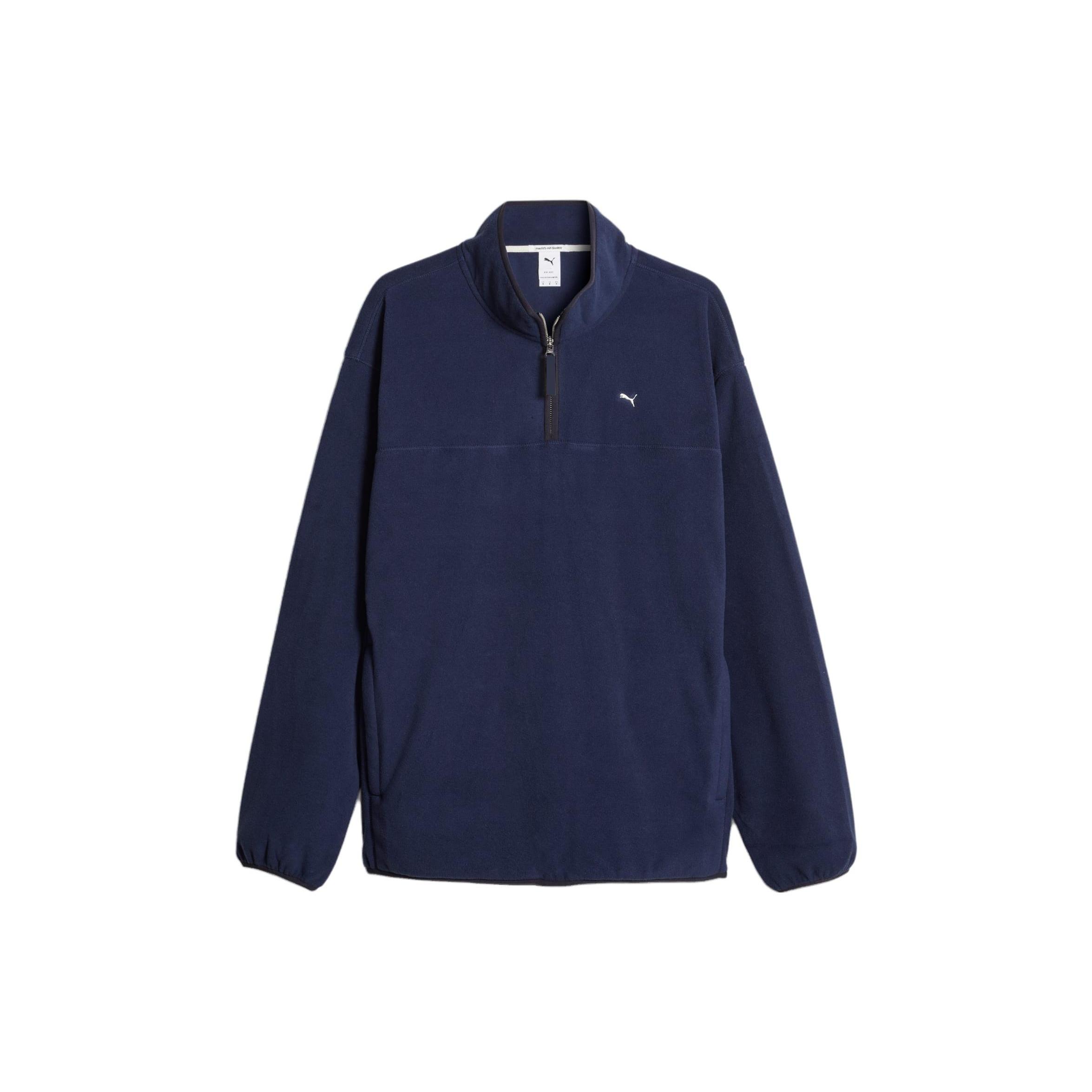 PUMA MMQ Polar Fleece Sweatshirt  Navy  Men s 620820-16 L