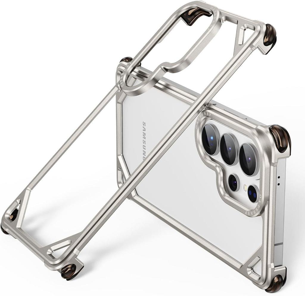 Samsung S26 Ultra Metal Air Cushion Drop-Proof Case - Hollowed-Out Design for S25U