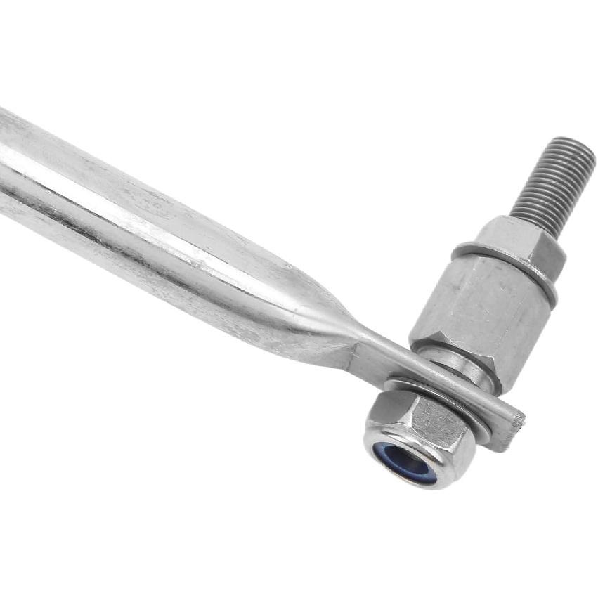 Acouto Outboard Steering Connecting Link Tie Rod 265‑315mm Adjustable Stainless Steel for to Outboard Engine Marine Boat Accessories