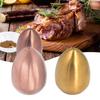 Egg Spice Shaker Stainless Steel Egg Shaped Pepper Shaker for Outdoor Barbecue Restaurant Banquet Party Egg Shaped Pepper Shaker