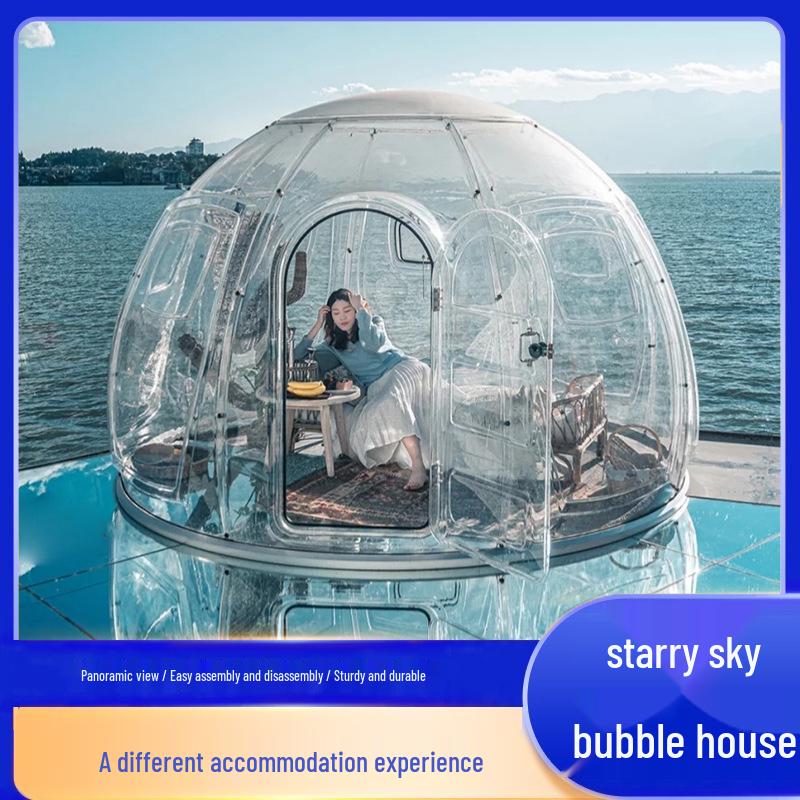 Transparent Starry Sky Bubble Tent for Weddings, Livestreams, Outdoor Camping, B&B, and Events