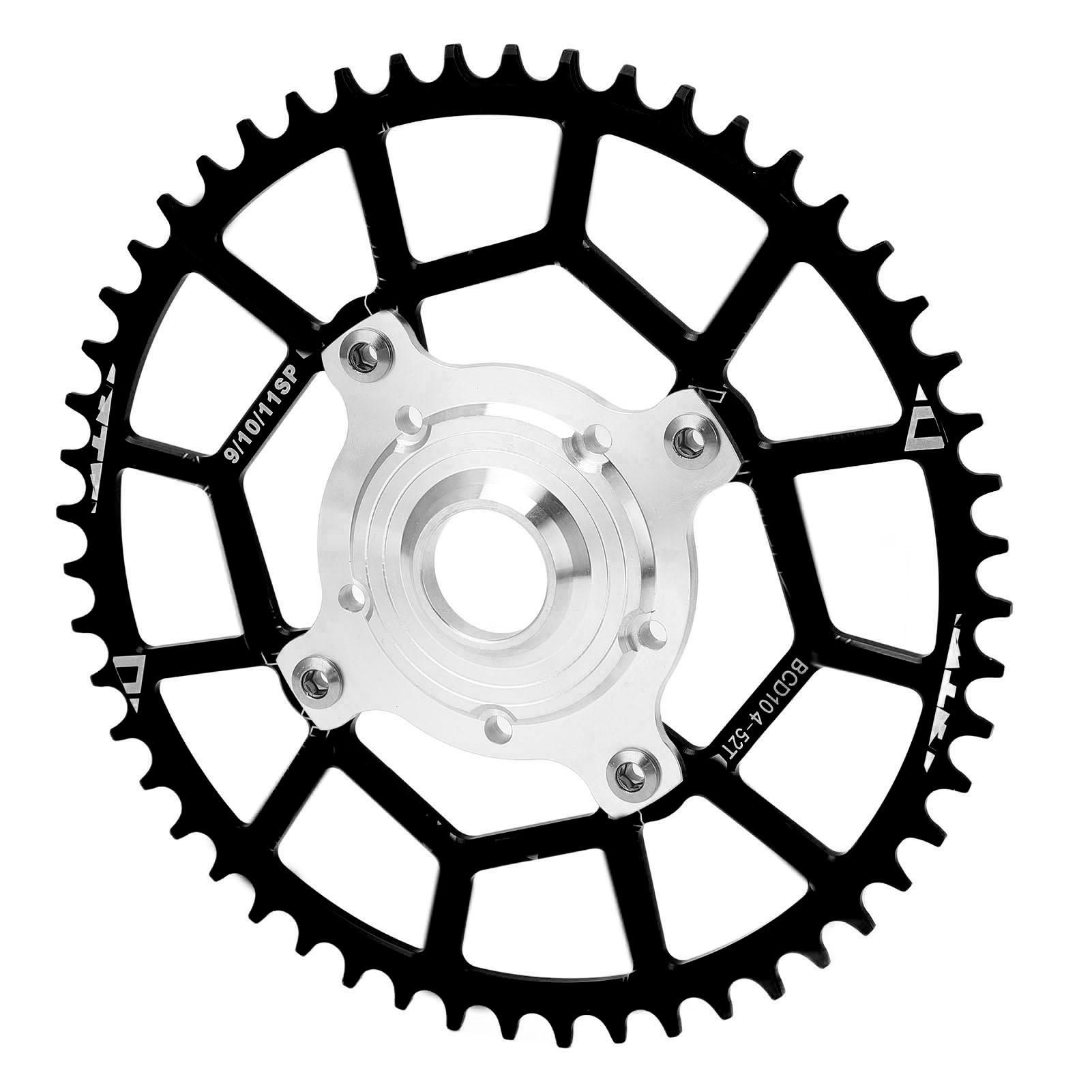 

52T 104BCD Motor Bike Chainring Adapter Mid Drive Chainring Spider Chain Conversion Kit for Motor