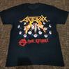 Anthrax Drokk It Merch Unisex T-shirt Tops tee Alle maten Zwart Unisex T-shirt Tops t-shirt A480