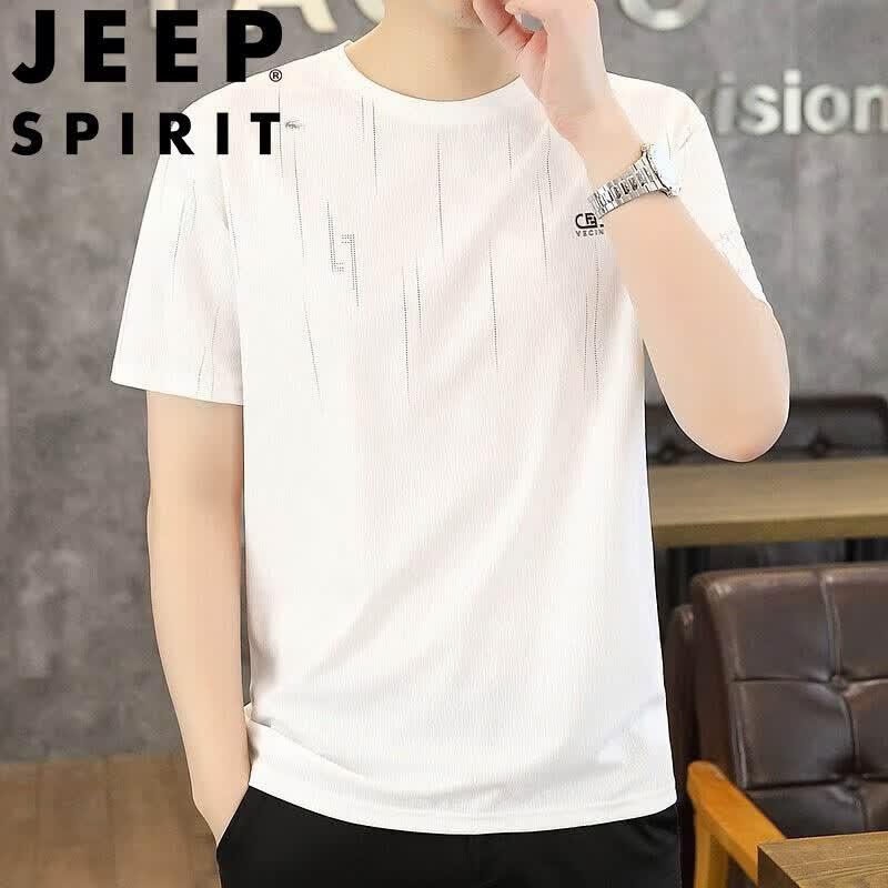 JEEP SPIRIT Men s Ice Silk Short Sleeve T-Shirt 2XL
