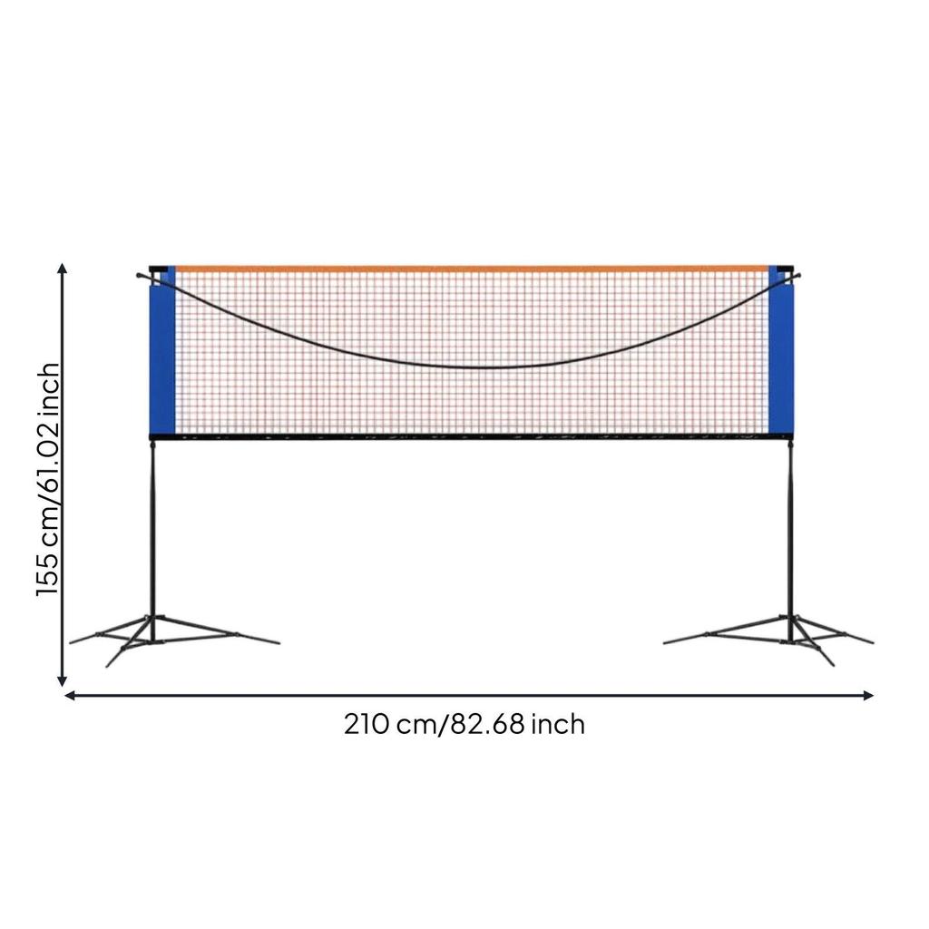 Badminton Net with Stand Foldable Poles Sturdy for Families