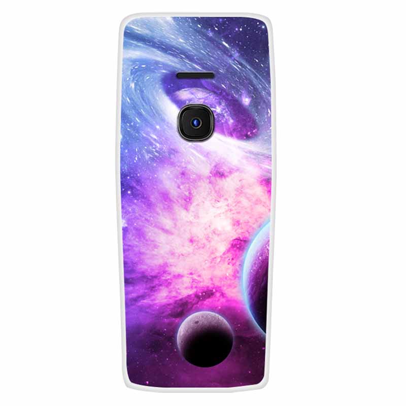 For Nokia 8210 4G Case Soft Silicone Space Landscape Covers for Nokia 6300 4G Cases Colorful Bumpers Cat Phone Protective Bags