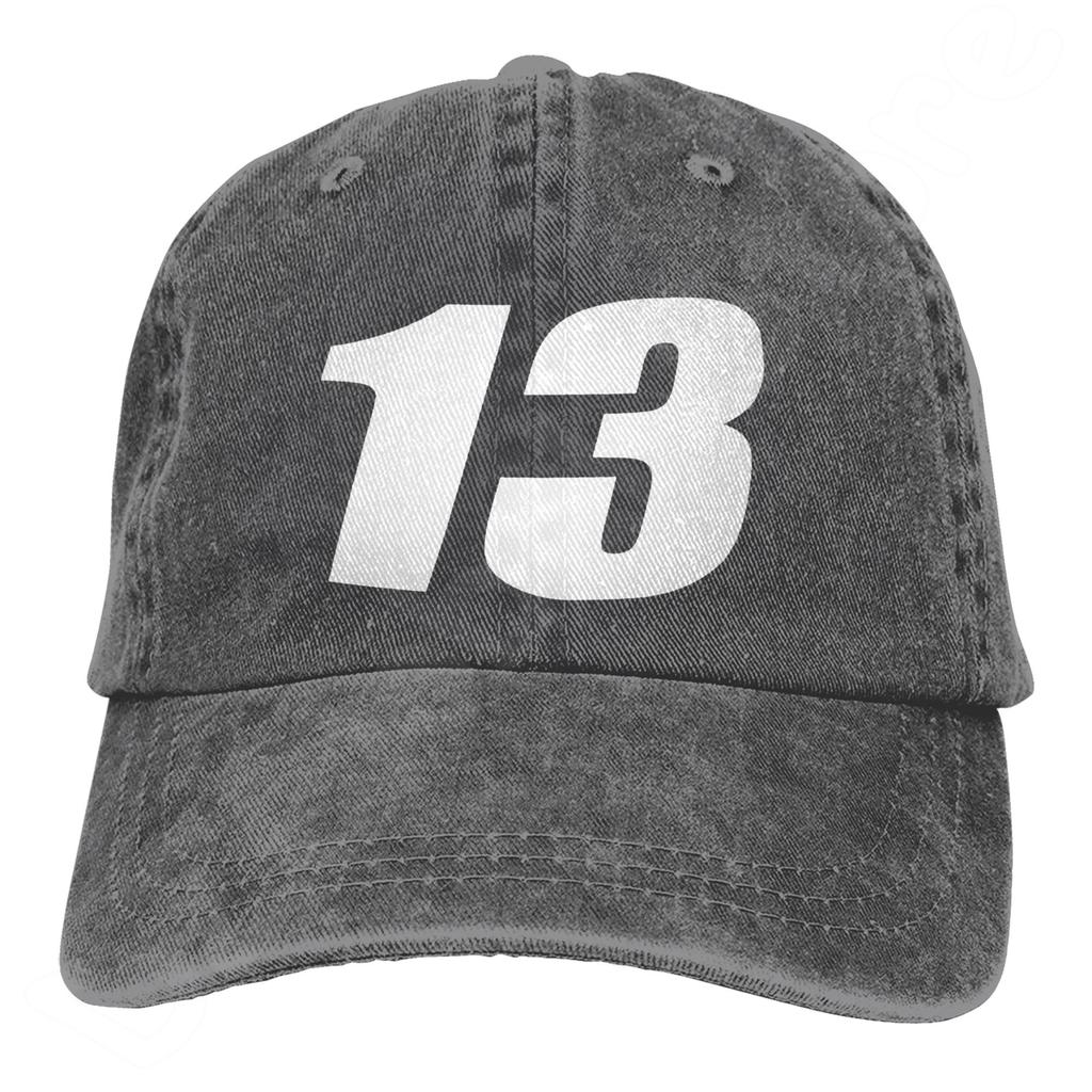 Number 13 Pattern Mesh Baseball Cap Trucker Hats Luxury Casual Cap Summer Sun Protection Caps for Men Women Fashion Denim Hat