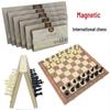 Brangdy Magnetic Wooden Foldable International Chess Set