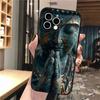 Buddha Phone Case For iPhone 17 Pro Max Air 16 15 14 13 Pro Max 15 16 Pro 15Plus Silicone Cover