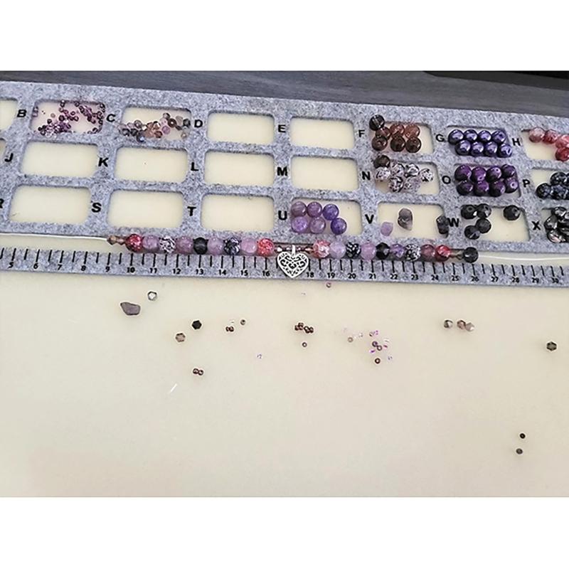 Beading Supplies Flocking Bead Mats Jewelry Making Supplies Soft Flocking Bead Mats Felt Texture for Beading Enthusiasts