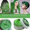 Green Temporary Hair Wax - Bold Washable Colour for Expressive Styling