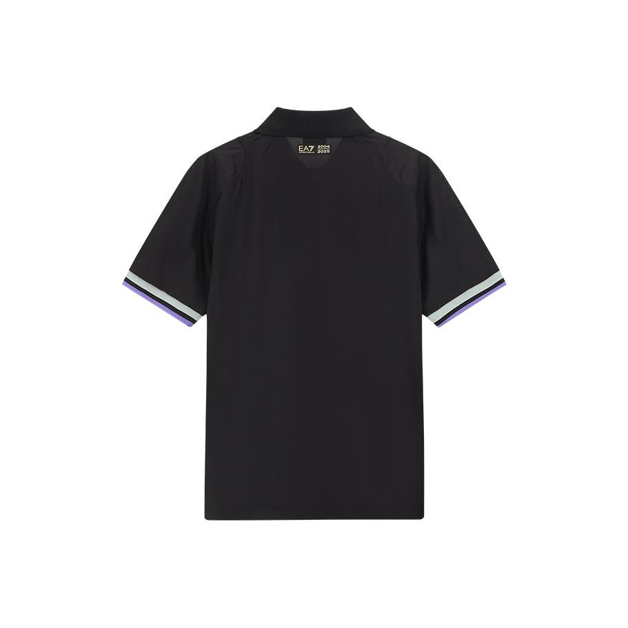 Emporio Armani EA7 FW25 Logo Stripe Decorated Short Sleeve Polo Shirt Men Tops 7M000257-AF13537-UC001