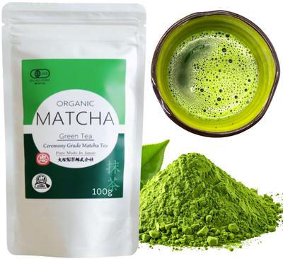 Otsuka Green Tea Co Organic Matcha Powder JAS Certified Japanese Domestic 100g Pouch Since 1869