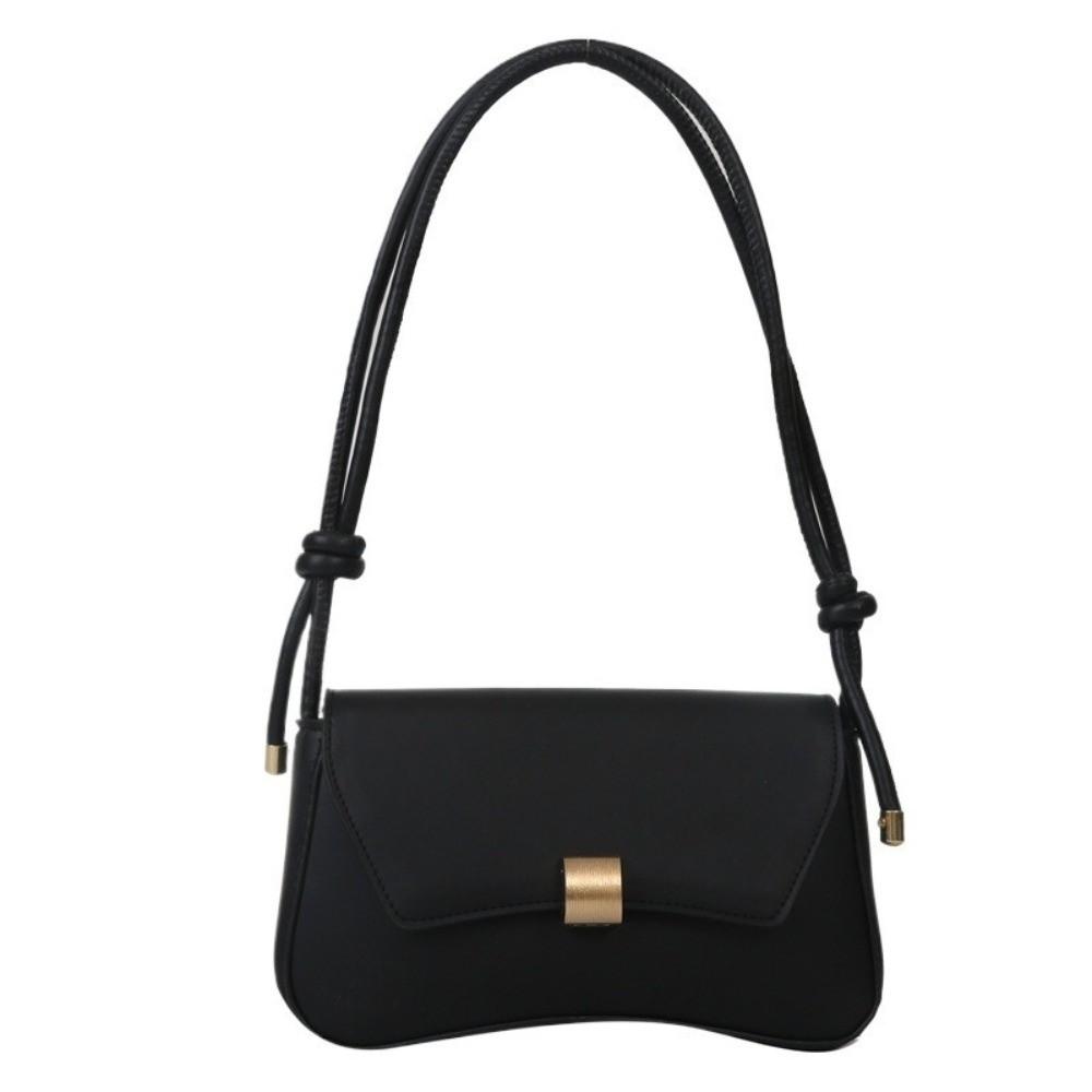 Simple Vintage Style Crossbody Bag Lightweight PU Leather Lady's Handbag Waterproof Solid Color Flap Satchels Holiday Gifts