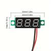 Mini Digital Voltmeter 0.28-Inch - 2.5V-40V Voltage Tester for Precasure Measurement