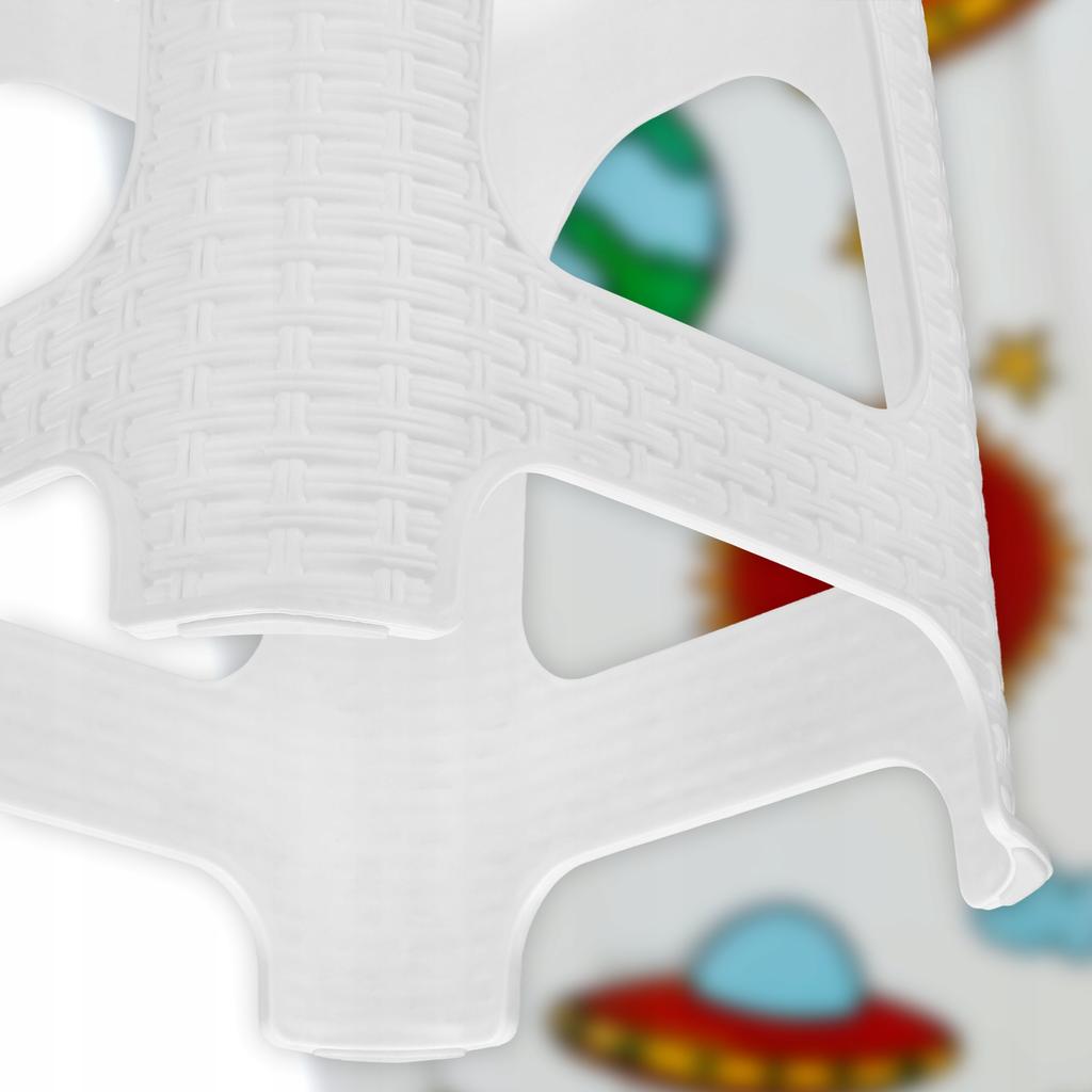 KADAX Rattan Kitchen Stool White 2pcs