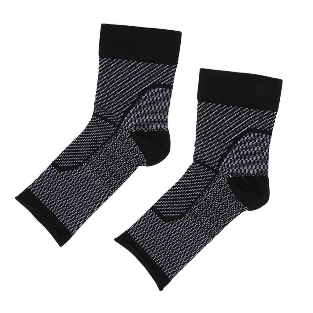 1pair Sports Ankle Support Brace Socks Tendonitis Plantar Fasciitis Joint Pain Relief Compression Socks Ankle Protection Sleeve for Men Women