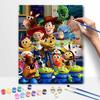 Disney Toy Story Oil Art Painting Kit Home Wall Decor Handmade Gift Woody Buzz Jessie Aliens Rex Potato Head Cartoon Room Decor Art