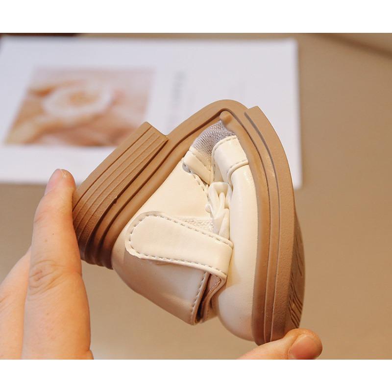 Girls' princess shoes, spring-summer new style children's leather shoes, Korean style girls' soft sole shoes, breathable mesh open-toe sandals