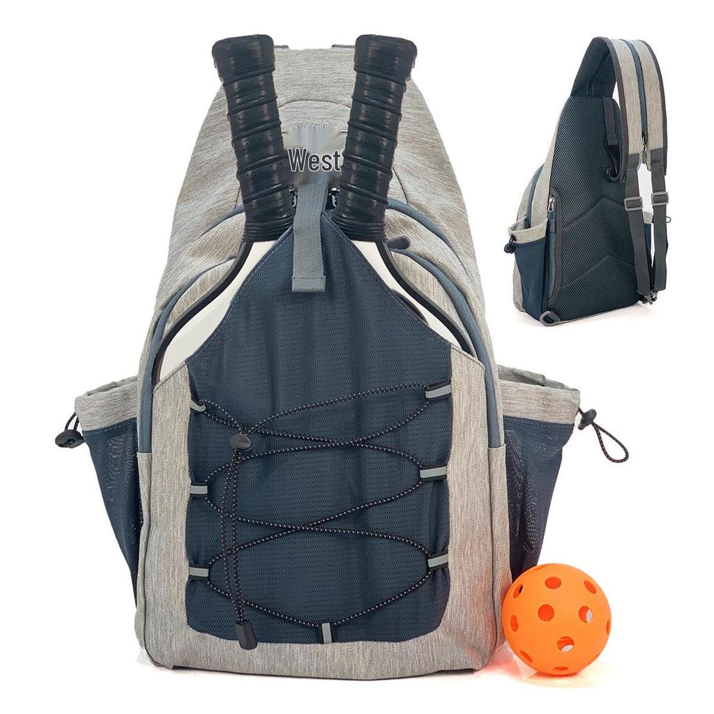 2025 Portable Sports Bag for Badminton, Tennis & Pickleball - Fits 2 Rackets, Handheld, Large-Capacity, Down Cotton