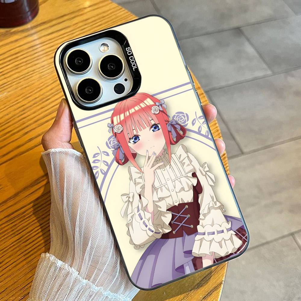 

Аниме Пять Невест 5Toubun Чехол Для Телефона Для iPhone 16 17 15 14 12 13 Pro Max Черный Конфетный Матовый Ударопрочный Чехол iPhone13PRO