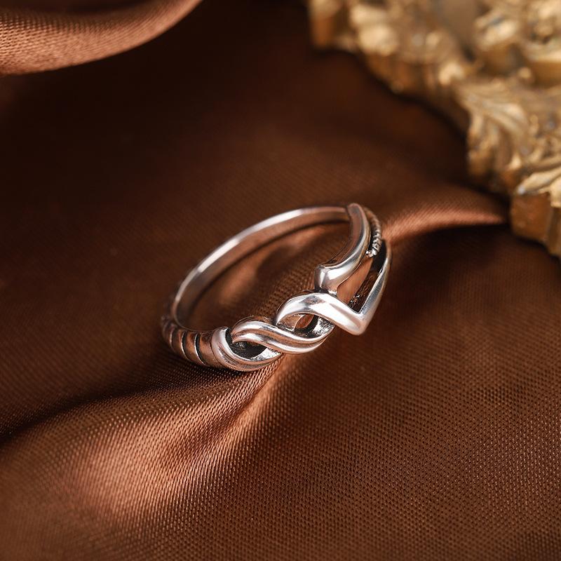 New Fashion Anime Spear Of Longinus Ring Vintage Unisex Adjustable Opening Cosplay Rings Jewelry Accessories Gifts Party