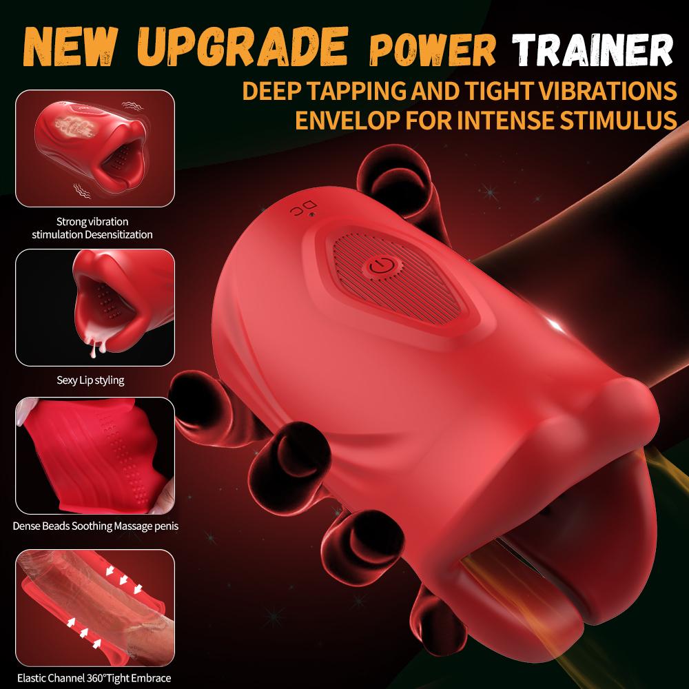 Penis Vibrator for Men Masturbator Sex Machine Penis Delay Trainer Cock Ring Glans Massager Male Sex Toys for Adult Male 18+