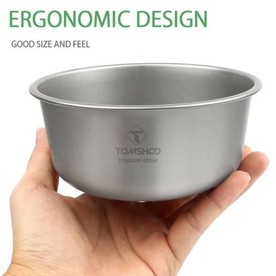 Camping Bowl Metal Ti Mixing Salad Bowl Perfect for Outdoor Adventures and Daily Use Stackable