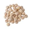 50 Pieces Hardwood Balls - 2cm/0.8 Inch Round Beech Wood Spacer Beads for Crafts