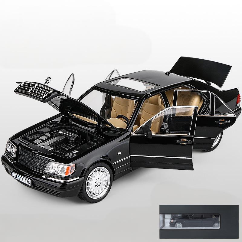AATC1 1:24 Benz S W140 320SEL Luxury Cars Alloy Metal Diecast Model Car High Simulation Decoration Ornament Children Toys Car Collect