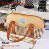Denim Dual Color Pencil Case With Multi Functional Storage For School And Office Use