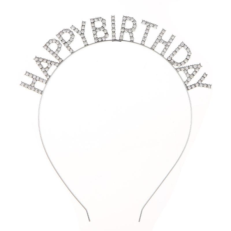 Birthday Party Headwear Headband Female Letters Happy Birthday Happy Birthday Headband Women's Headband