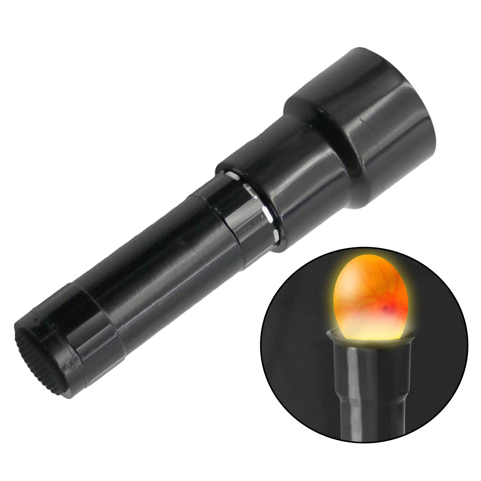 

Egg Candler Tester Incubator Tool Compact Egg Candling Light Eggtester Bright Battery Operated for Chicken Bird Quail чёрный