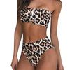 Women's Printing Padded Push Up 2 Piece Bikini Hollow Out Swimsuits Beachweart