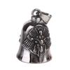 New Men'S Motorcycle Wind Retro Punk Hip Hop Rock Wings Motorcycle Character Bell Pendant Necklace