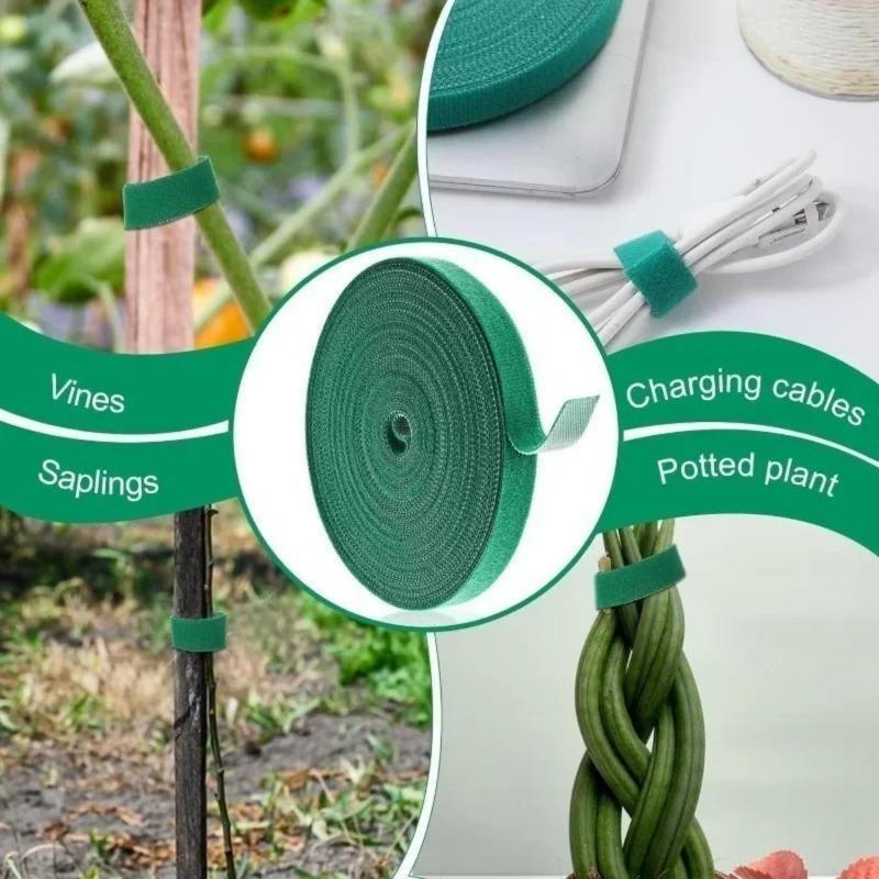 Reusable Nylon Plant Cable Ties Self Adhesive Adjustable Bandage for Support Grape Vine Tie Fastener Tape Strips Garden Supplies