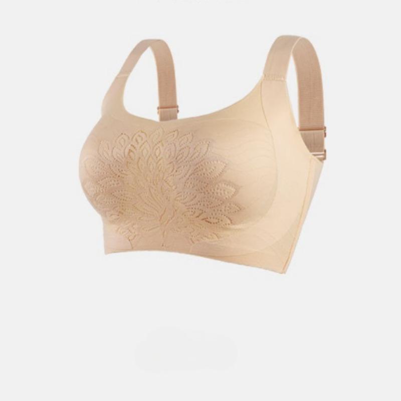 

Бесшовный бюстгальтер-майка большого размера с регулируемыми фиксированными дышащими чашками и без косточек для комфортного нюдового образа. 2XL абрикосовый