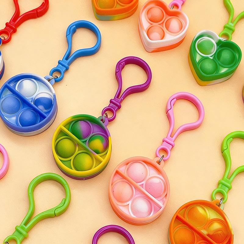 10/20ks Mini Pop Klíčenka Senzorické Fidget Hračky pro Batolata Velkoobchod pro Dětské Narozeninové Oslavy Dárky do Pytle Výplň do Pinjaty Školní Odměny