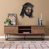 Forged Iron Jesus Portrait Wall Decor, Religious Christian Art for Home, Faith Based Metal Craft