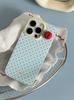 Korean Ins Fun Cute 3D Tomato Simple Wave Point Creative Phone Case For iPhone 17 AIR 16 15 14 13 12 11 Pro Max Plus Y2K Cover