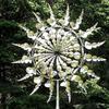 Einzigartige Magische 3D Windbetriebene Kinetische Metallwindmühle Solar-Spinner - Rasen Solar-Windräder für Hof und Garten - Metall Außen Terrassen Dekoration