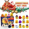 24 Grid Christmas Rubber Duck Advent Calendar Box Surprise Ducky Bath Gift Toy